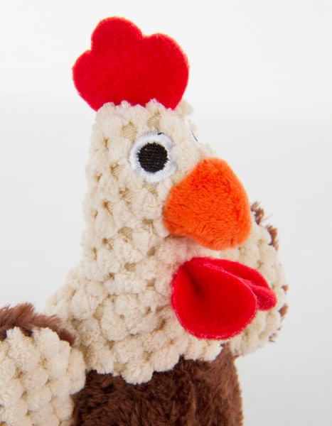 Brown Skinny Rooster Dog Toy - J61AS - Mini - 4