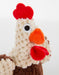 Brown Skinny Rooster Dog Toy - J61AS - Mini - 4