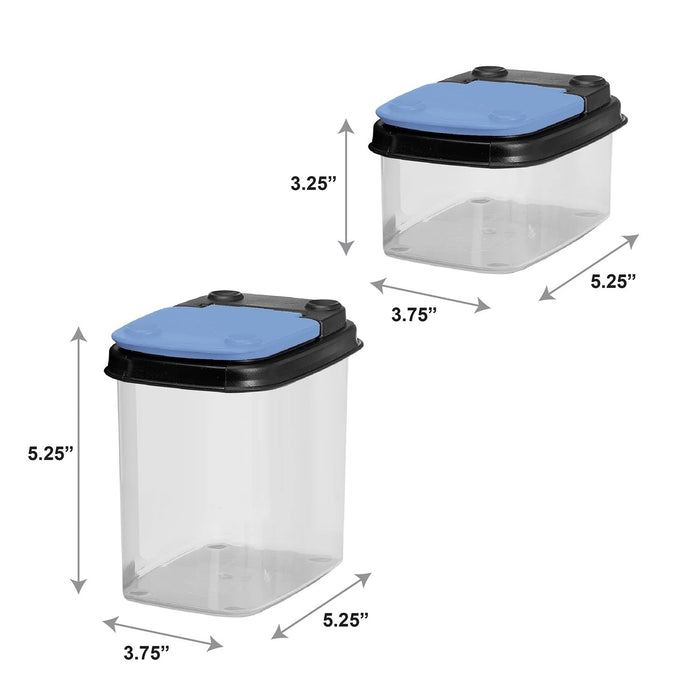 Trip & Treat 2pk Totes Color Blue/Black Lid / Clear Base