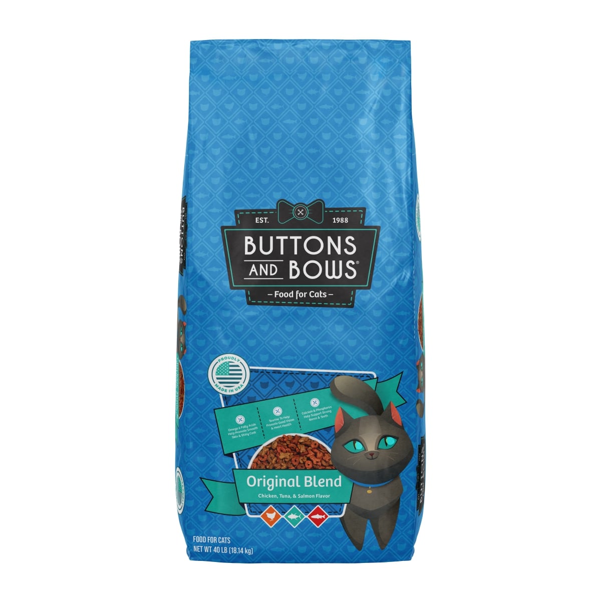 Buttons & Bows Original Blend Cat Food, Multiple sizes available — Pet ...