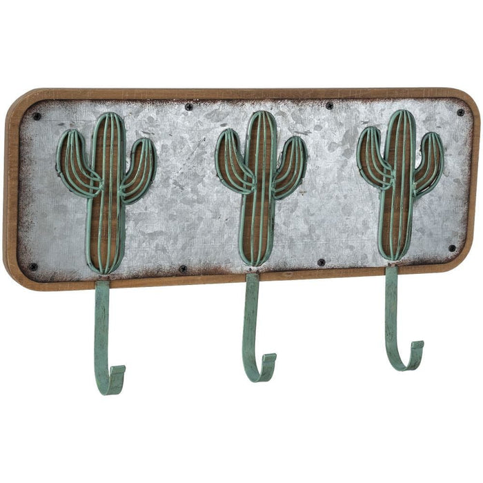 Southwest Cactus 3 - Hook Wall Mount Hanging Hook, 19 x 16 - JTIB1P - Multi - 1