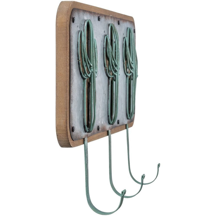 Southwest Cactus 3 - Hook Wall Mount Hanging Hook, 19 x 16 - JTIB1P - Multi - 2