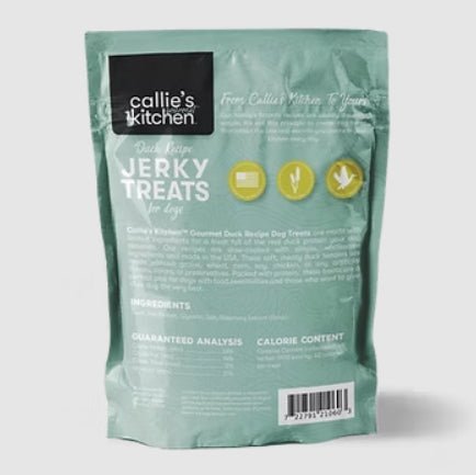 Callie’s Gourmet Kitchen Duck Recipe Jerky Dog Treats, 40 oz – Grain - Free, High - Protein Soft Dog Snacks - PH3AN - Duck - 40 oz - 2