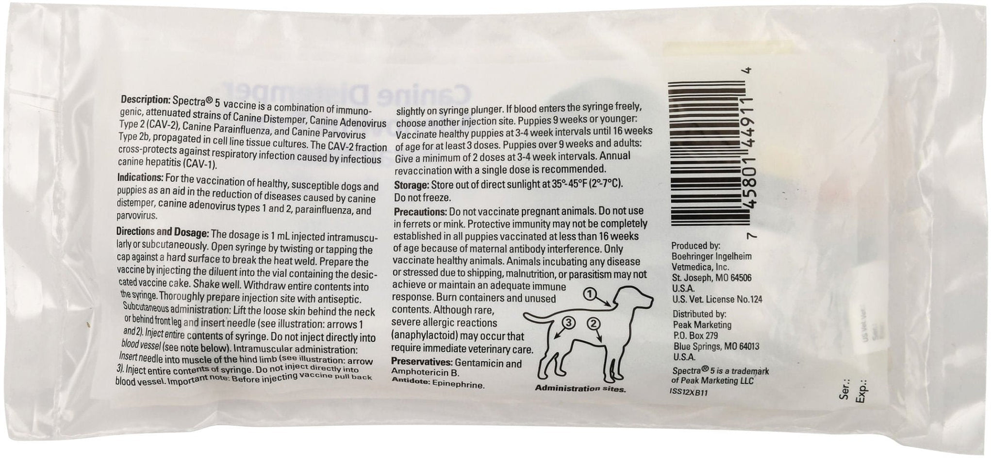 5 In 1 Injection For Dogs Canine Spectra 5 Puppy & Dog Vaccine (5-in-1 DHPP Vaccine) — Pet ...