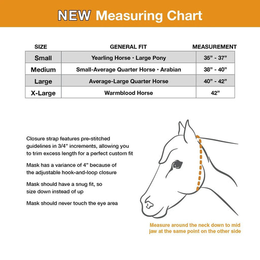 Cashel Econo Fly Mask Without Ears, Gold Lightweight Horse Fly Protection - QLA8 - Yearling/Large Pony - Gold - 1 - 2