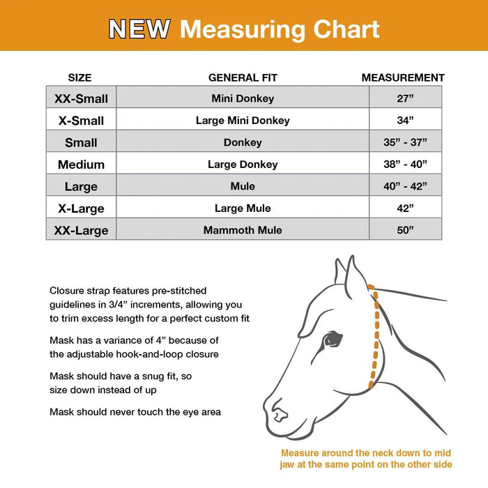 Cashel Quiet - Ride Fly Mask with Ears for Mules & Donkeys, Riding Comfort - QLCD - Mule - Large (40") - Black - 2