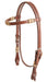 Cashel Rawhide Inlay Browband Headstall - QL1FX - Brown - 1