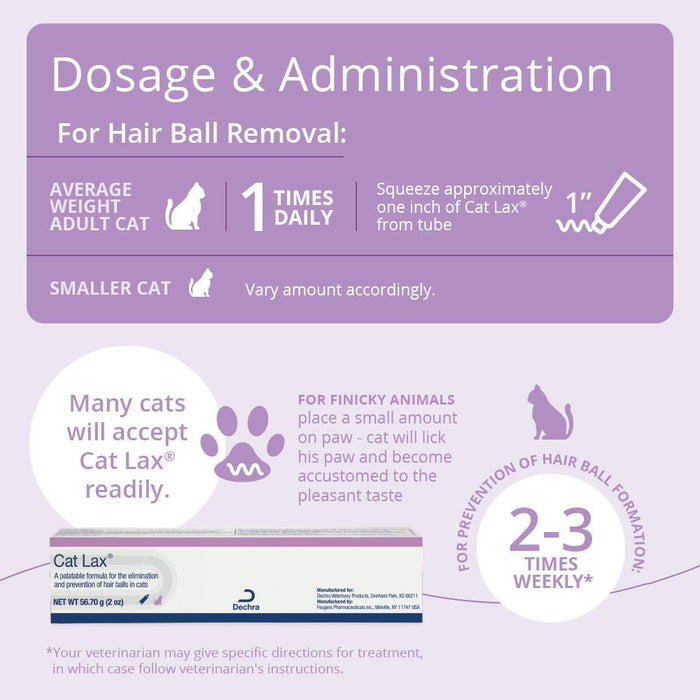 Cat Lax Hairball Gel for Cats, 2 oz - 009009 - 2 oz Tube - 4