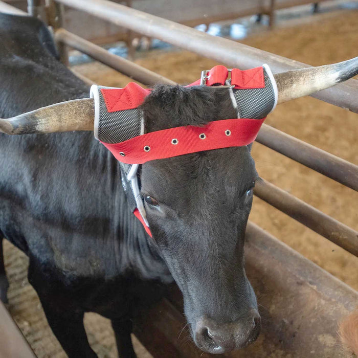 Cattle Clear Vision Cool Wrap Horn Wrap for Roping - CR1XU - Grey/Red - 10