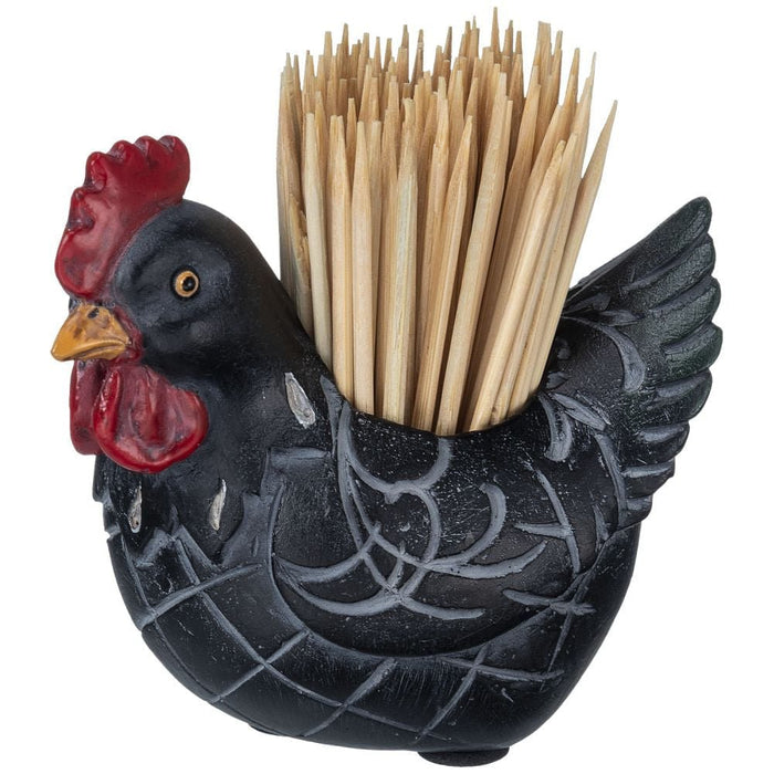 Chicken Toothpick Holder - JTIA8H - Black - 1