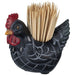 Chicken Toothpick Holder - JTIA8H - Black - 1