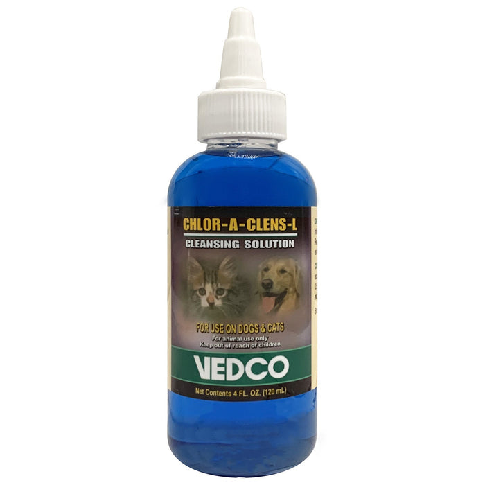 Chlor-A-Clens-L (1/2% Lidocaine) 4 oz – Wound Cleansing & Topical Pain Relief for Dogs & Cats - WVDQ - 4 oz - 1