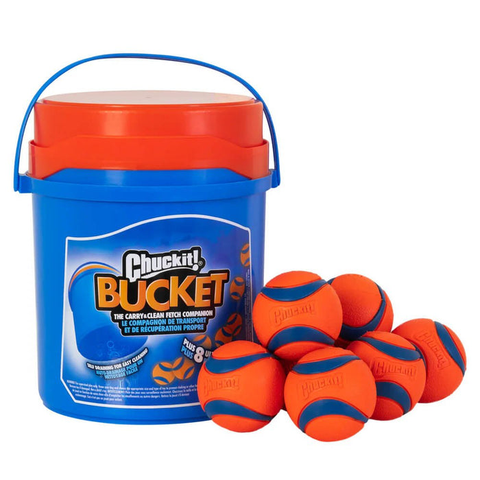 Chuckit! Bucket with Ultra Balls - DKXH - Blue/Orange - 1