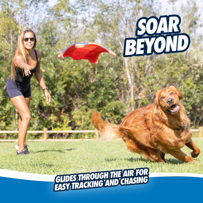 Chuckit! Flying Squirrel, Medium - DKXR - Orange/Blue - Medium - 4