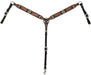Circle Y Distressed Floral and Beaded Breast Collar, Multi - 941B8 - 1