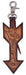 DUPLICATE - RD1JF - Circle Y Saddle Charm, Floral Arrow - RD1JF-DUPE - Brown - 1