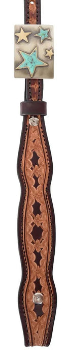 Circle Y Saturn Rising One Ear Headstall, Full - RD1FC - Vintage Brown - Full - 2
