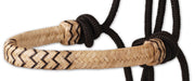 Classic Equine Braided Rawhide Nylon Rope Halter - CR8V - Natural - 6