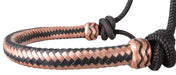 Classic Equine Braided Rawhide Nylon Rope Halter - CR8V - Natural - 14