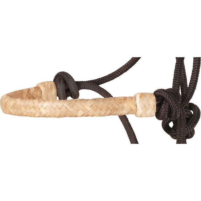 Classic Equine Braided Rawhide Nylon Rope Halter - CR91 - Turquoise/Gold - 24