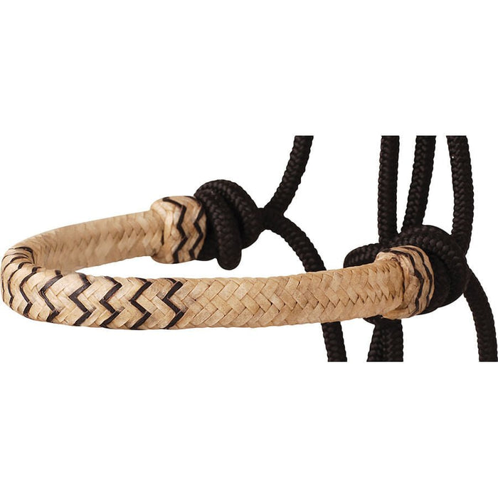 Classic Equine Braided Rawhide Nylon Rope Halter - CR91 - Turquoise/Gold - 28