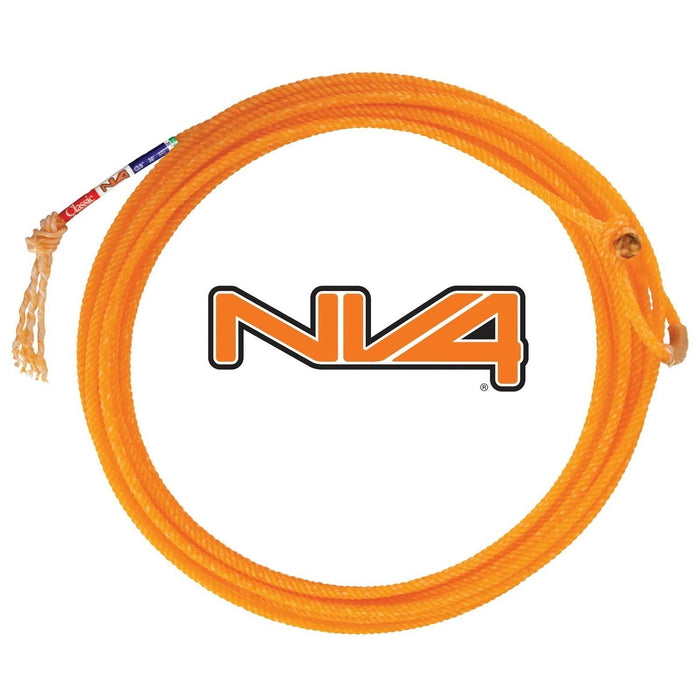 Classic Rope NV4 Team Roping Rope, 30 Foot Head - CR1XW - XSoft - 30 ft Head - Orange - 1