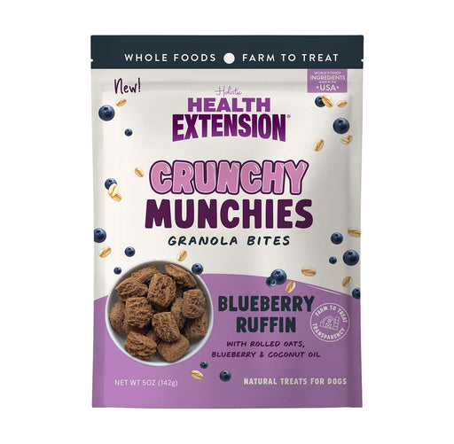Crunchy Munchie Natural Treats for Dogs, 5 oz - HE2A3 - 5 oz - Blueberry Ruffin - 1
