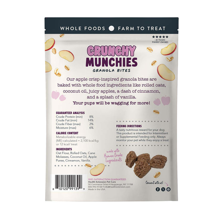 Crunchy Munchie Natural Treats for Dogs, 5 oz - HE2A4 - 5 oz - Apple Crisp - 9