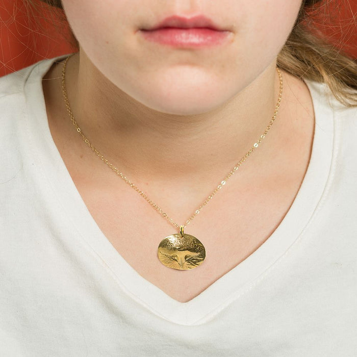 Custom Gold Pet Nose Pendant Kit, 18" Necklace - PM211 - 2