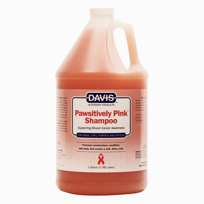 Davis Pawsitively Pink Shampoo for Dogs, Cats, Puppies & Kittens – Hydrating, Gentle, and Soap - Free, Supporting Breast Cancer Awareness - DDME - Pink - Gallon - 3