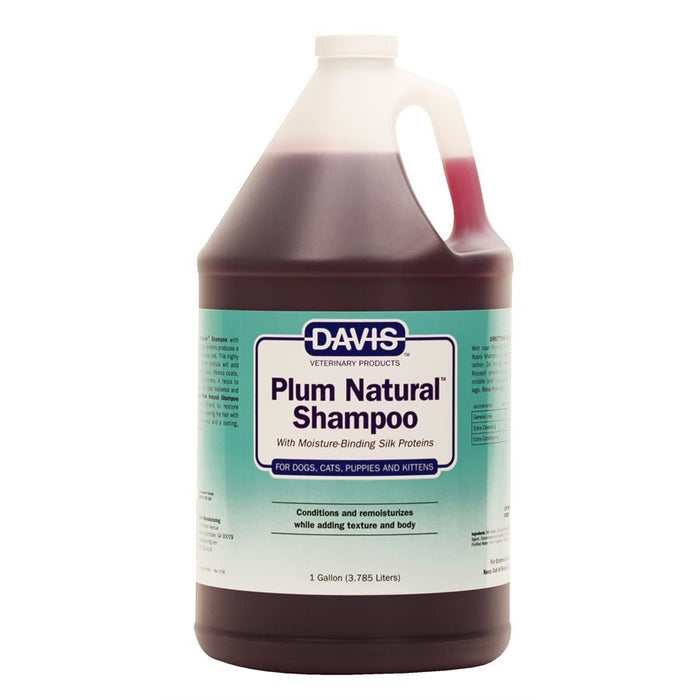 Davis Plum Natural Shampoo for Dogs & Cats – Gentle Silk Protein Shampoo and Conditioner for Shiny, Healthy Coat, Puppies and Kittens - DAVP2 - Purple - 1 gallon - 3