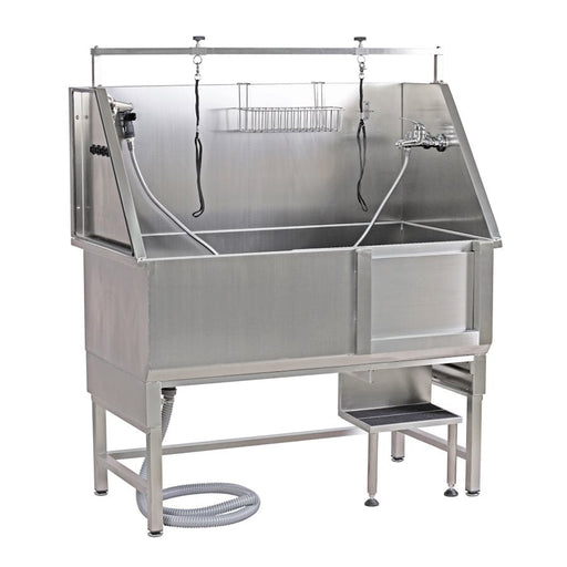 Davis Professional Stainless Steel Bathing Tub for Dogs - DDNM - 53"H x 27.5"W x 50"L - 1