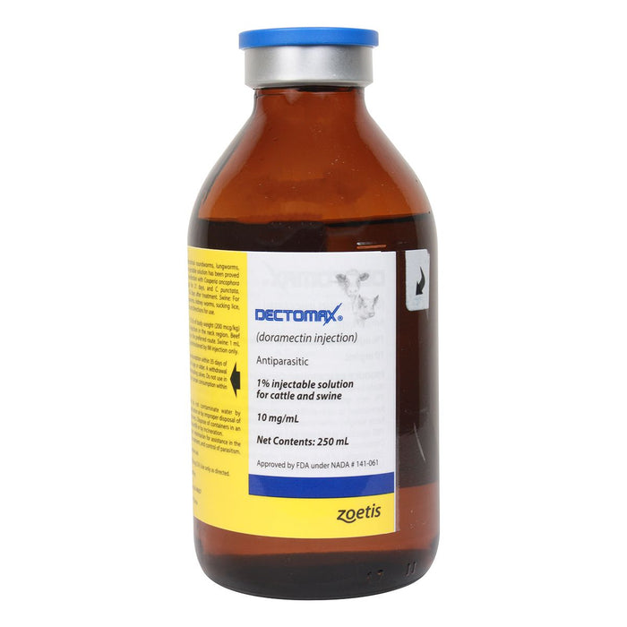 Dectomax Injectable Wormer - N2W6 - 250 mL - 5