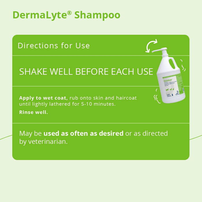 Dermalyte Shampoo for Dogs, Cats & Horses - 013DP-0025 - Gallon - 9