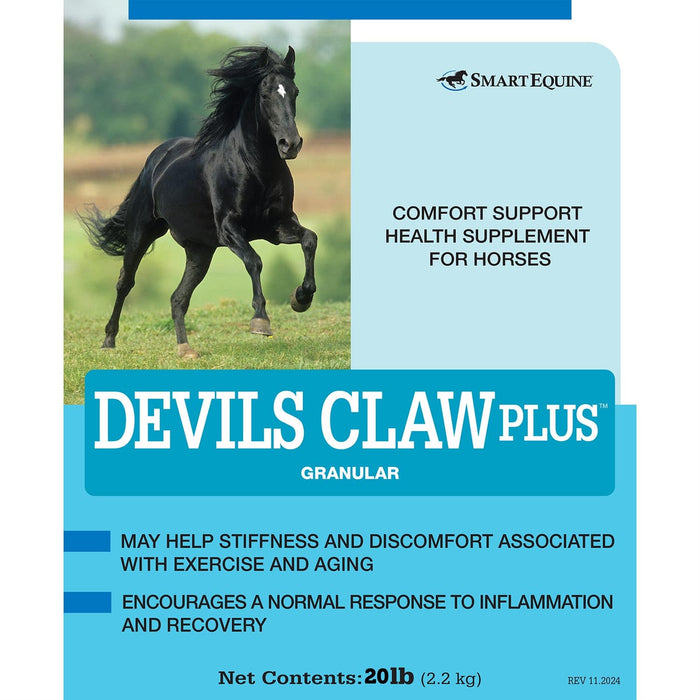 Devil's Claw Plus, Comfort Support Health Supplement for Horses, Granular - SMACB - 20 lbs - 10
