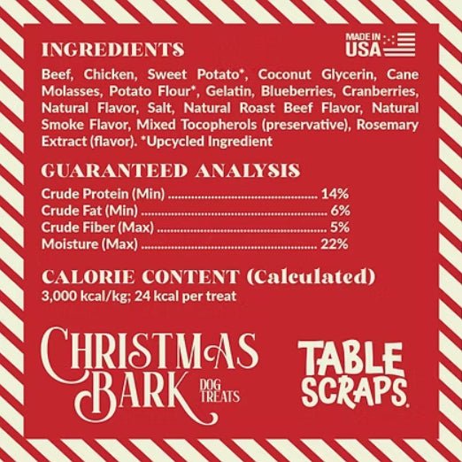 Disney Christmas Bark Jerky Dog Treats, 5 oz  Roast Beef, Turkey & Pineapple Flavors, Grain - Free, Healthy Soft Holiday Treats, Made in USA - PH3L - Roast Beef Feast - 5 oz - 4