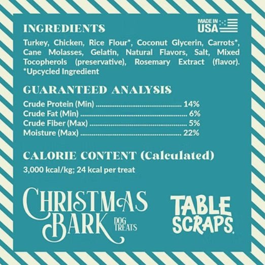 Disney Christmas Bark Jerky Dog Treats, 5 oz  Roast Beef, Turkey & Pineapple Flavors, Grain - Free, Healthy Soft Holiday Treats, Made in USA - PH3M - Stuffed Turkey & Carrots - 5 oz - 8