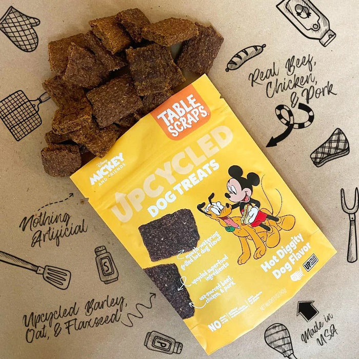 Disney Table Scraps Dog Treats  All Natural, USA Made, Upcycled Ingredients, 5 oz - PH3C - Hot Diggity Dog - 5 oz - 11