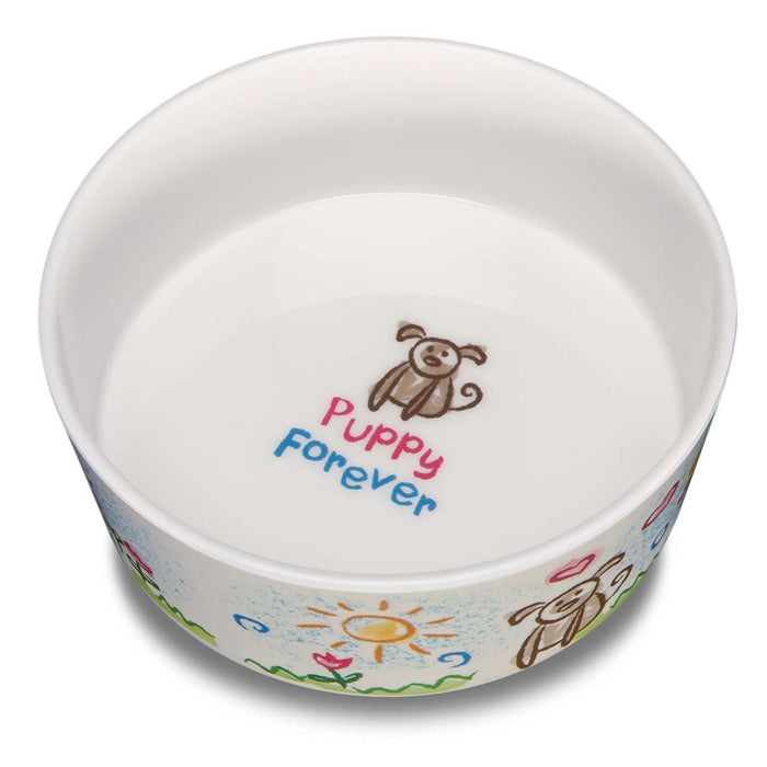 Dolce Moderno Skid - Resistant Dog Bowl – Dishwasher Safe, Skid - Resistant, BPA - Free - ZO118 - Puppy Forever - Large - 5
