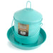 Double - Tuf 17 lb Painted Poultry Feeder, Seafoam Green - M332 - 2