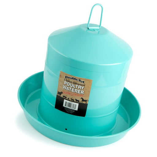 Double - Tuf 2 Gallon Poultry Fount, Seafoam Green - M333 - 2