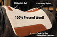 Jeffers "Dr. J" 100% Pressed Wool Contoured Barrel Saddle Pad - 1211FM - 4