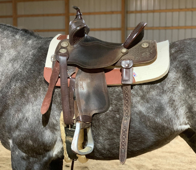 Jeffers "Dr. J" 100% Pressed Wool Contoured Barrel Saddle Pad - 1211FM - 3