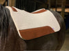 Jeffers "Dr. J" 100% Pressed Wool Contoured Barrel Saddle Pad - 1211FM - 2