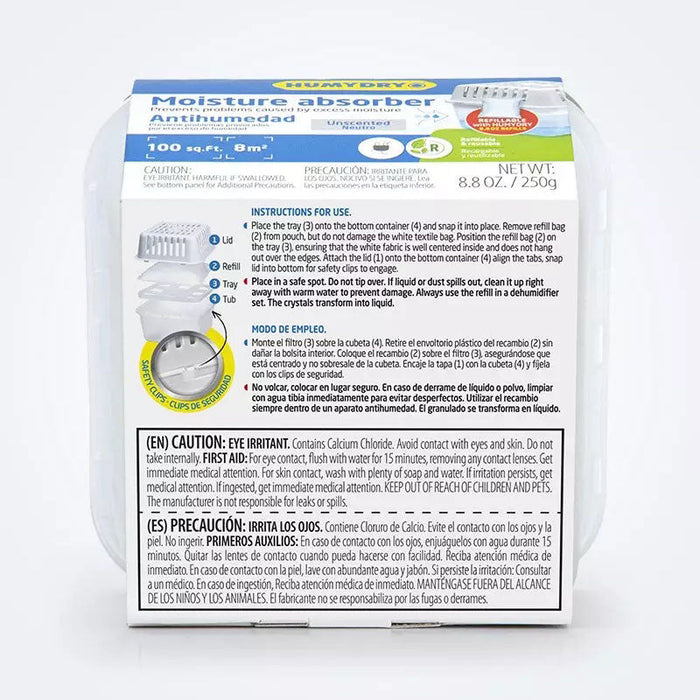 Humydry Compact 8.8oz. Moisture Absorber Device Size 8.8 oz.