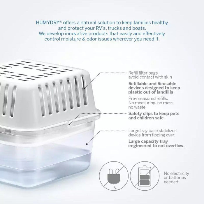 Humydry Compact 8.8oz. Moisture Absorber Device Size 8.8 oz.