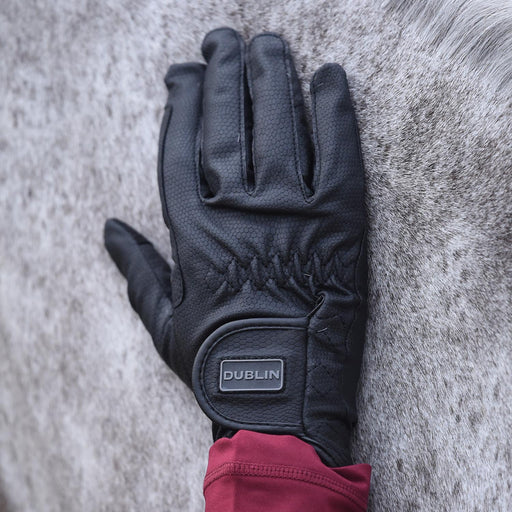 Dublin Everyday Equestrian Riding Gloves - KOAHA - Black - CHILDS Small - 2