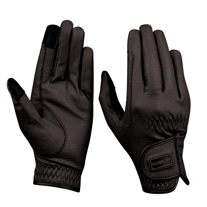 Dublin Everyday Equestrian Riding Gloves - KOAHA - Black - CHILDS Small - 1