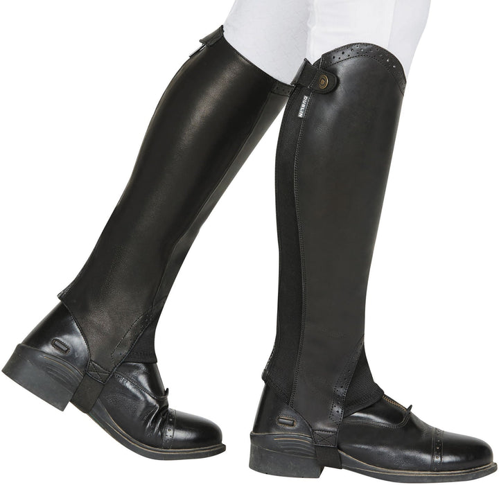 Dublin Evolution Rear Zip Half Chaps, Black - 0V3GV - XSmall - 1