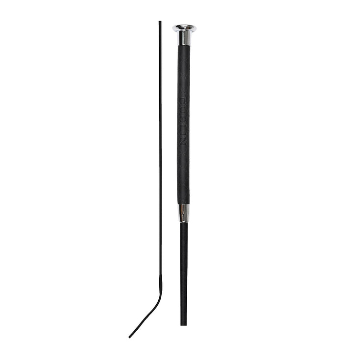 Dublin Fancy Stitch Leather Dressage Whip for English Riding - KOANQ - Black - 43" - 4